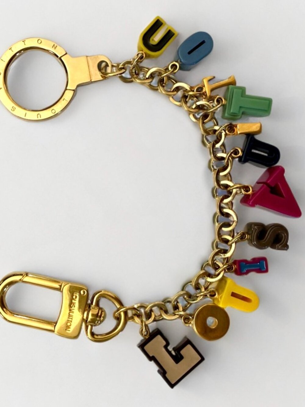 Louis Vuitton Multicolor Playtime Resin Letter Bag Charm
